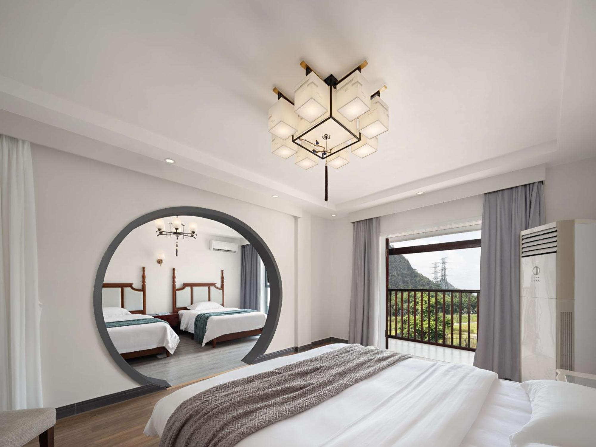 Serene Vale Inn Guilin-Free One Way Pick Up Service To High-Speed Railway Station For 2 Nights Dış mekan fotoğraf